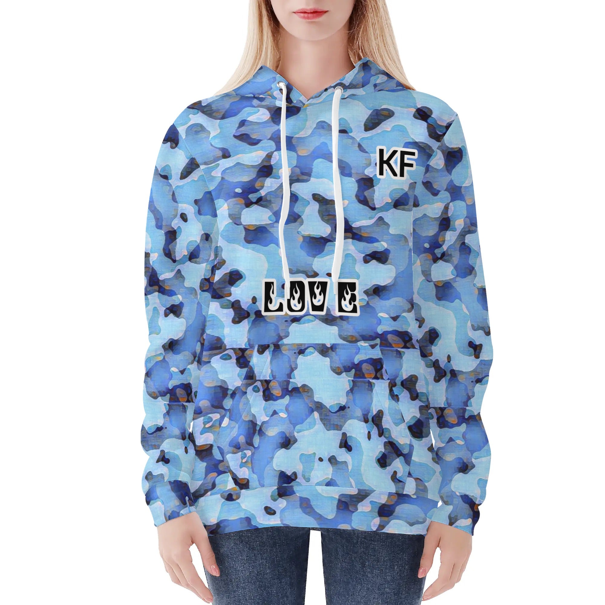 Womens All Over Print Hoodie