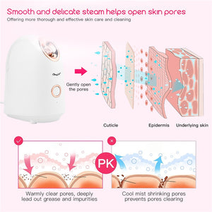 Face Steamer Facial Cleaner  skin care tools massager Humidifier Hydrating Anti-aging Wrinkle Women Beauty Skin Care Tools
